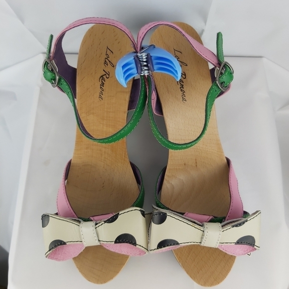Lola Ramona Ketty wedge leather sandals size 41 - Picture 5 of 9